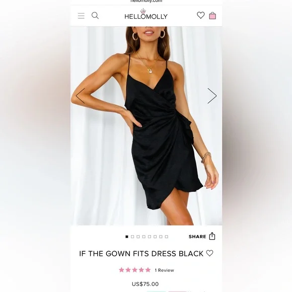 Hello Molly | Dresses | Hello Molly If The Gown Fits Dress Black Xs |  Poshmark